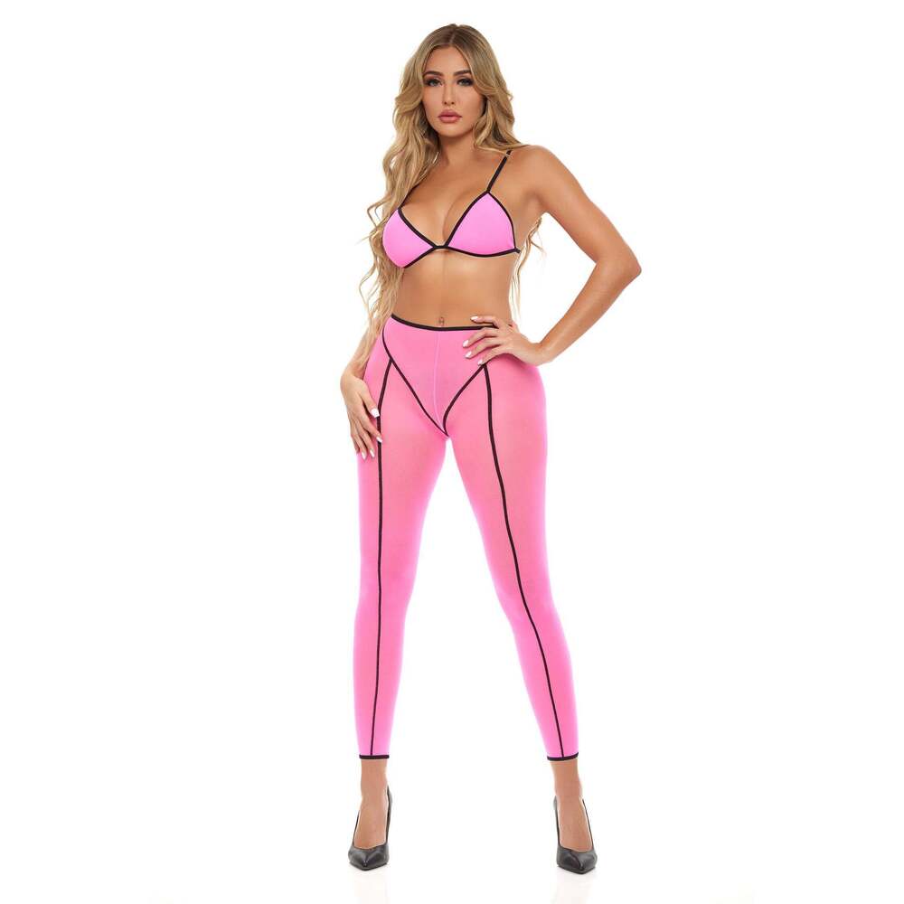 Pink Lipstick - Double Vision 2pc Bra Set - Pink